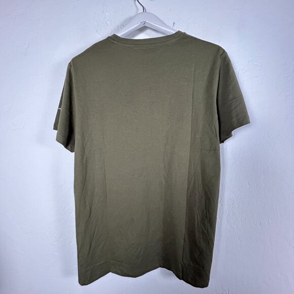 Pepe Jeans London Slim Fit Mens Olive Green Graphic T-Shirt XL Cotton Casual New - Picture 2 of 8